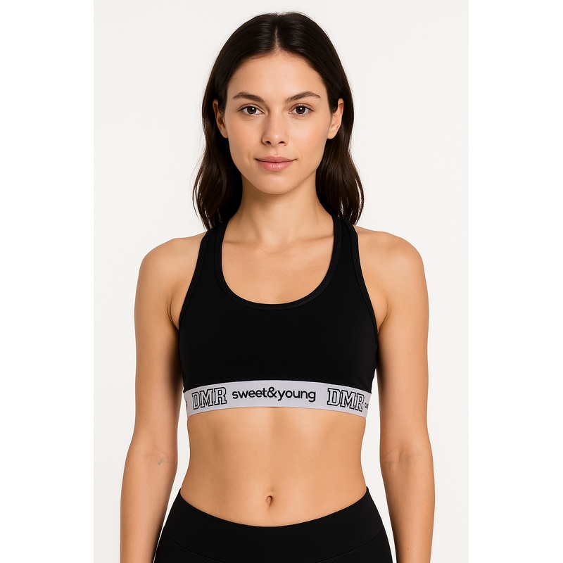 Demar Women’s Black Sports Bra | Demar In Lebanon