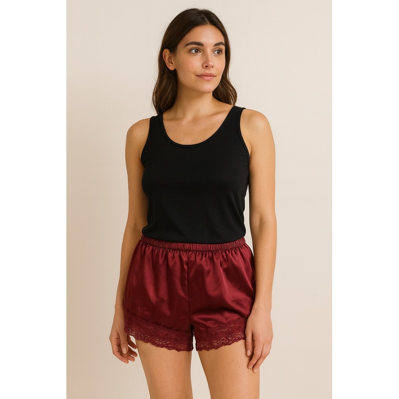 Demar Women’s Burgundy Sleep Short | Demar In Lebanon