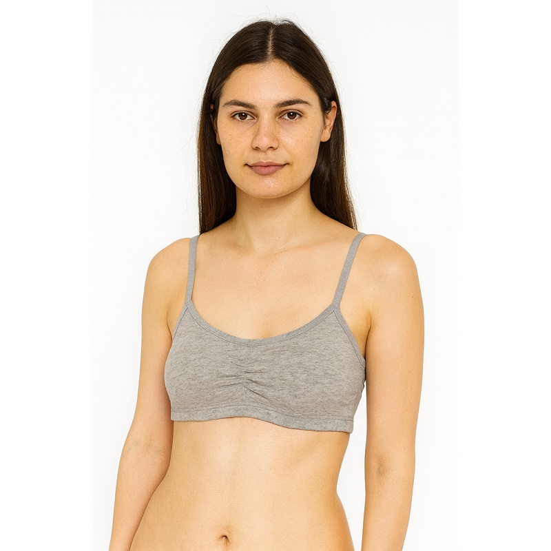 Demar Women’s Gray Cotton Top Bra | Demar In Lebanon