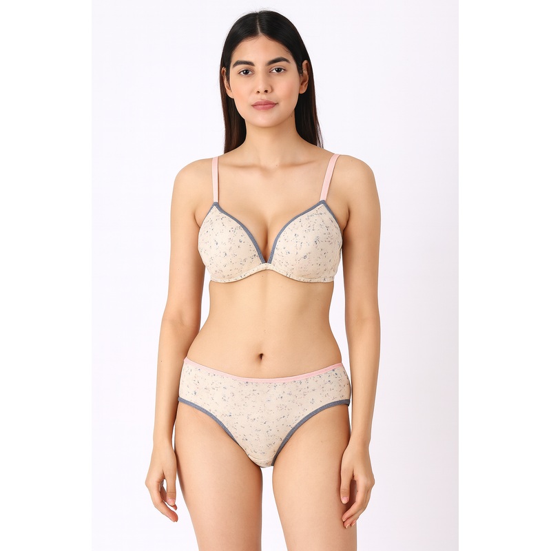 Demar Women’s Multicolor Dotted Printed Underwear Set | Demar In Lebanon