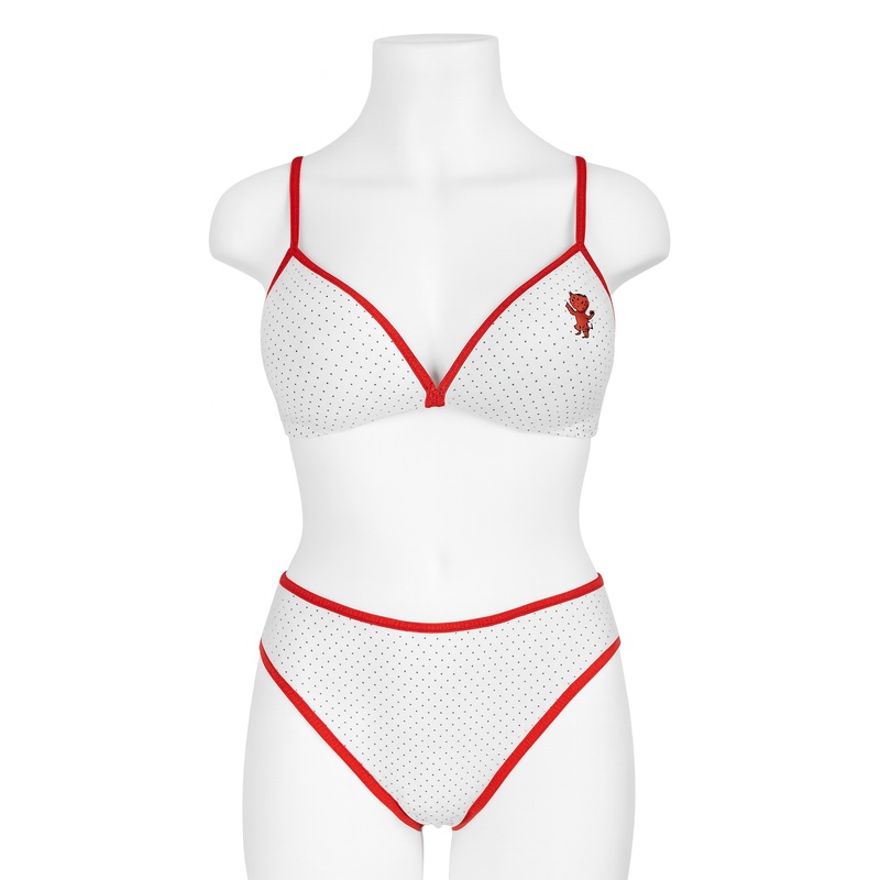 Demar Women’s White Cotton 2 Piece Lingerie Set | Demar In Lebanon