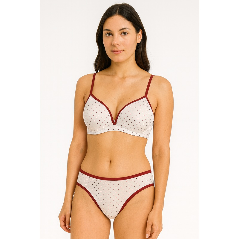 Demar Women’s White Multi Lingerie Set | Demar In Lebanon