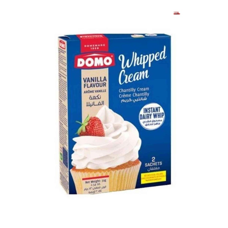 Domo Whipped Cream Vanilla Flavour 72g | Domo In Lebanon