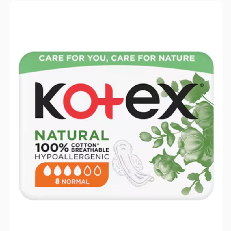 Kotex Natural Single Normal 8 Pads | Kotex In Lebanon