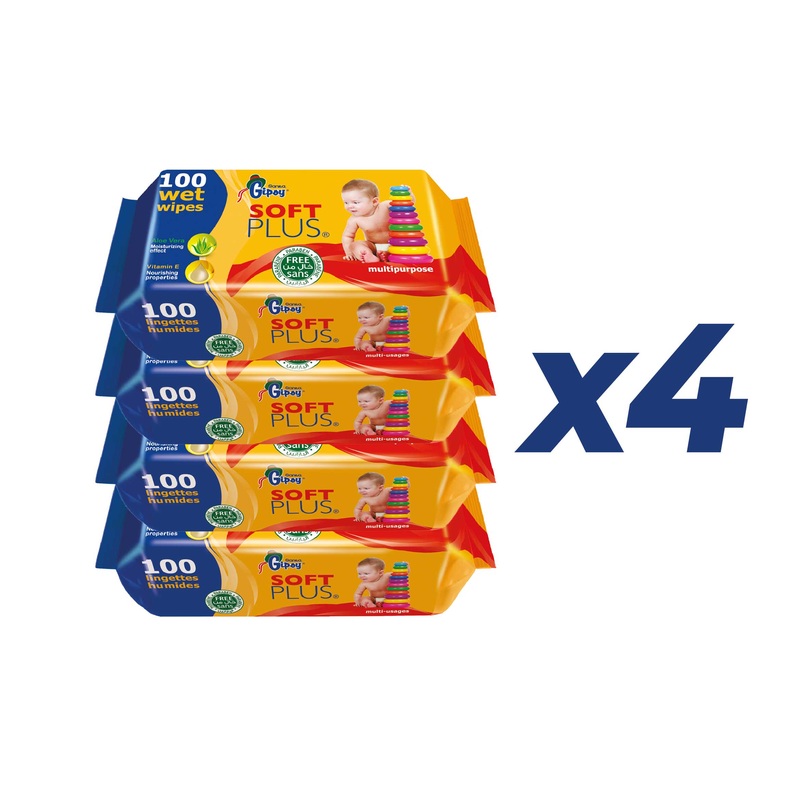 Sanita Gipsy Multi-Purpose Wet Wipes 100 Pcs (3+1 Free) | Sanita In Lebanon