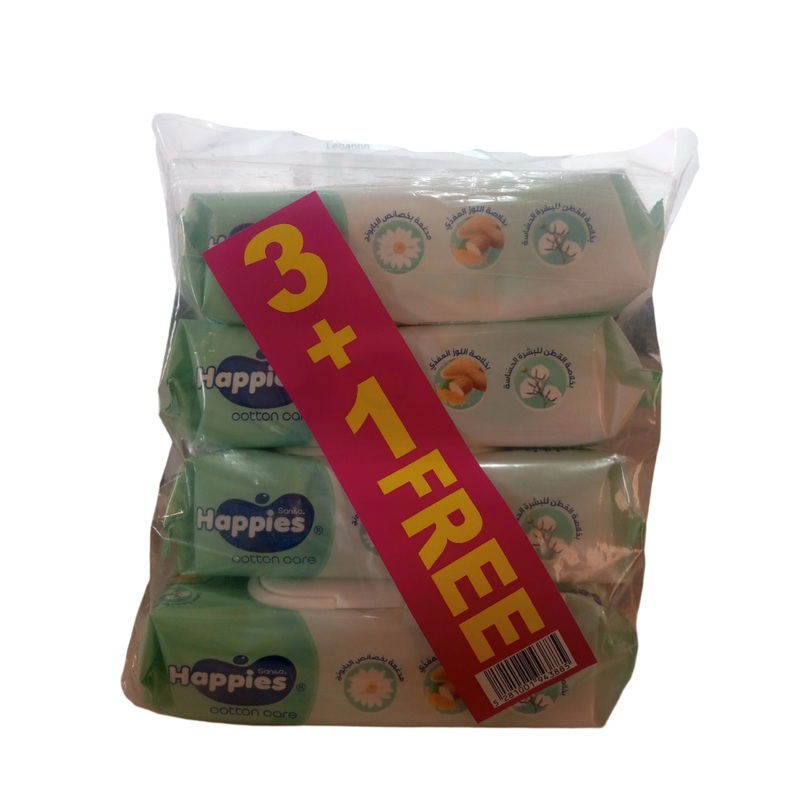 Sanita Happies Pure Water Wipes 56 Pcs (3+1 Feee | Sanita In Lebanon