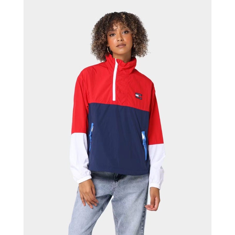 Tommy Hilfiger Women’s  Color block Popover Windbreaker Sweatshirt | Tommy Hilfiger In Lebanon