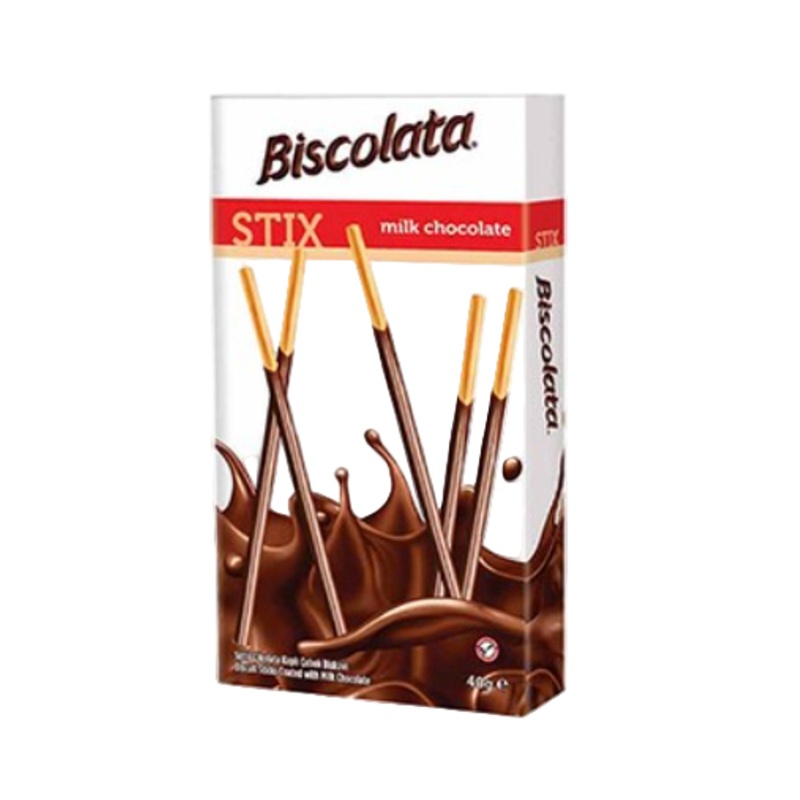 Biscolata Biscuit Sticks Coated With Milk Chocolate 40GR | Biscolata In Lebanon