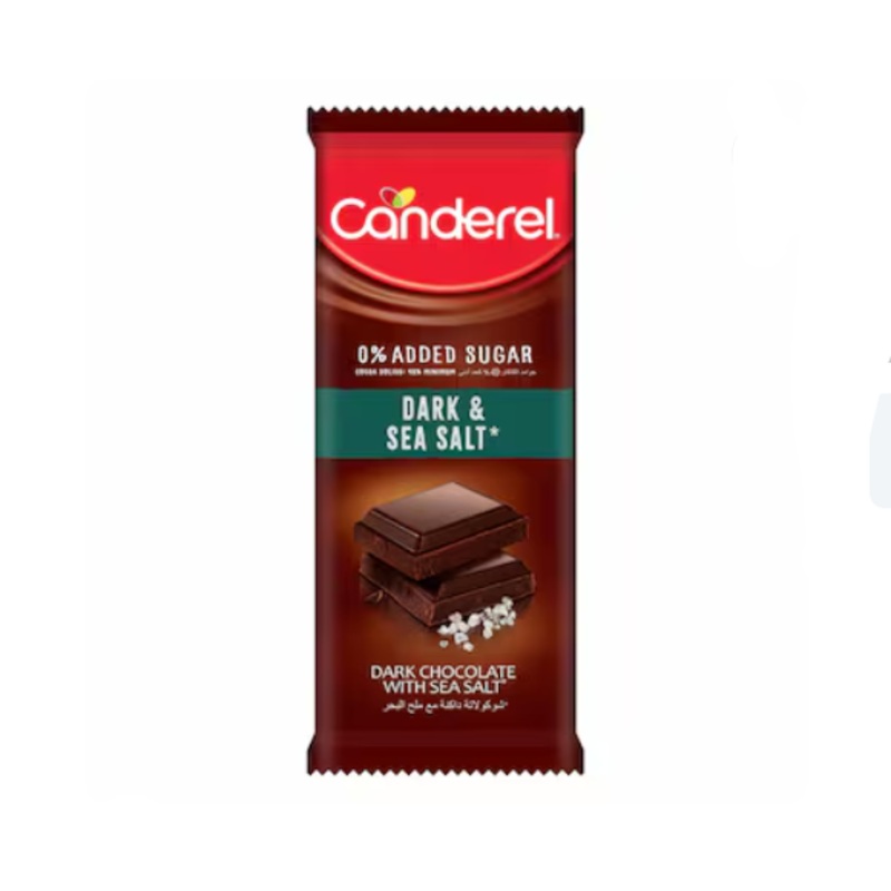 Canderel Milk Chocolate With Dark & Sea Salt Chocolate Bar 100GR | Canderel In Lebanon
