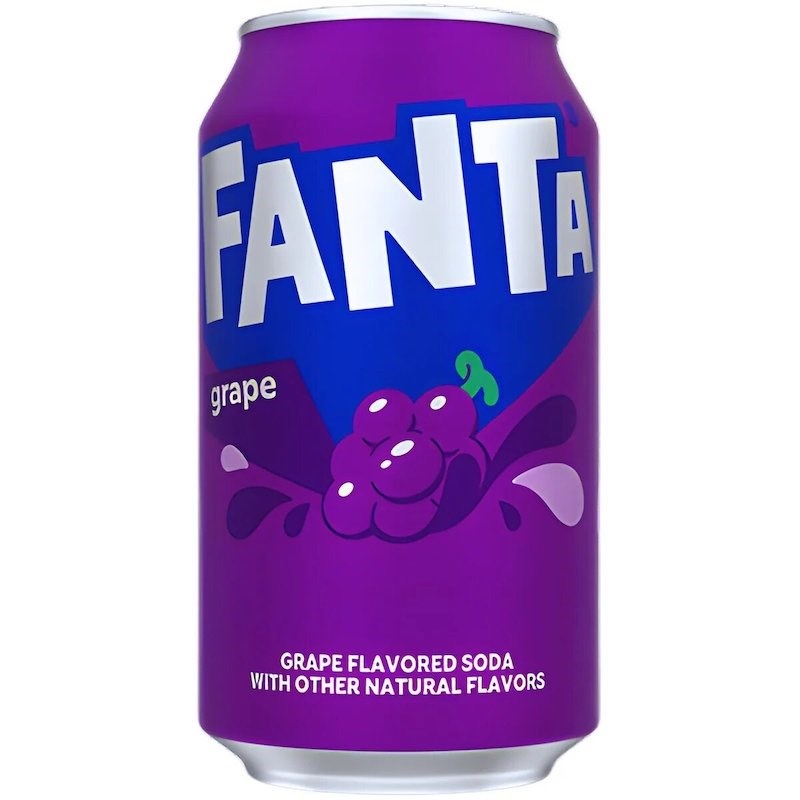 Fanta Grape Soda Drink Can 355ml