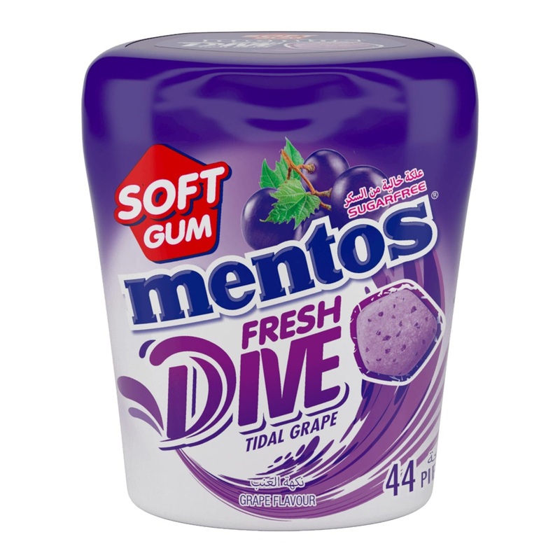 Mentos Fresh Dive Gum Grape 44Pcs | Mentos In Lebanon