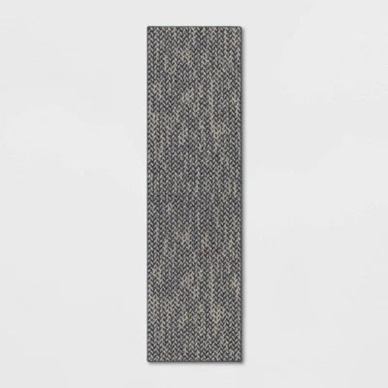 Threshold Navy & White Washable Weave Herringbone Runner Rug | Threshold In Lebanon