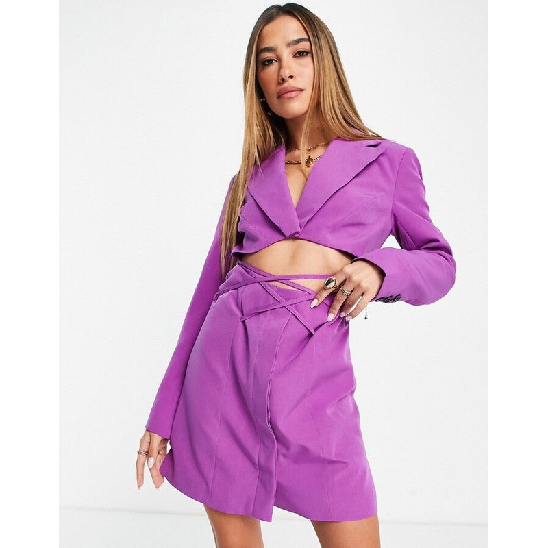 Topshop Women’s Purple Blazer ANF1663