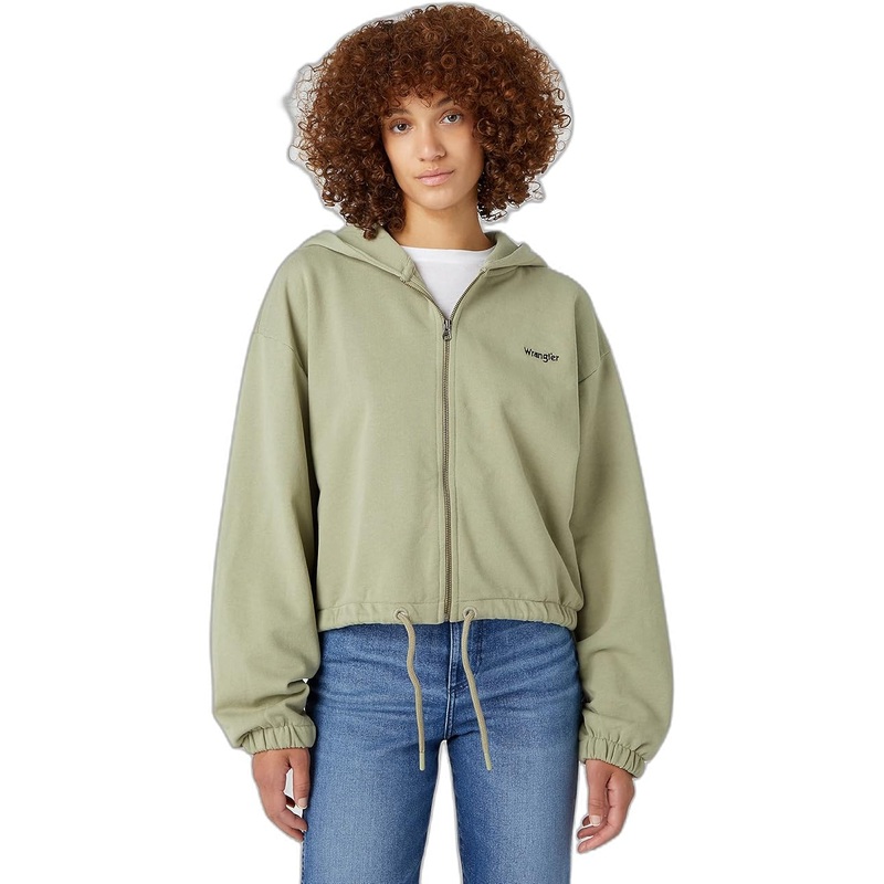 Wrangler Women’s Green Tea Leaf Full Zip Hooded Long Sleeve Jacket | Wrangler In Lebanon