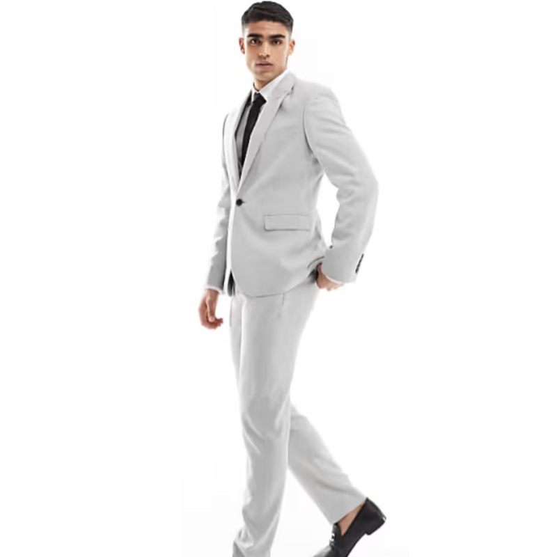Asos Design Men’s Light Grey Blazer ANF2533