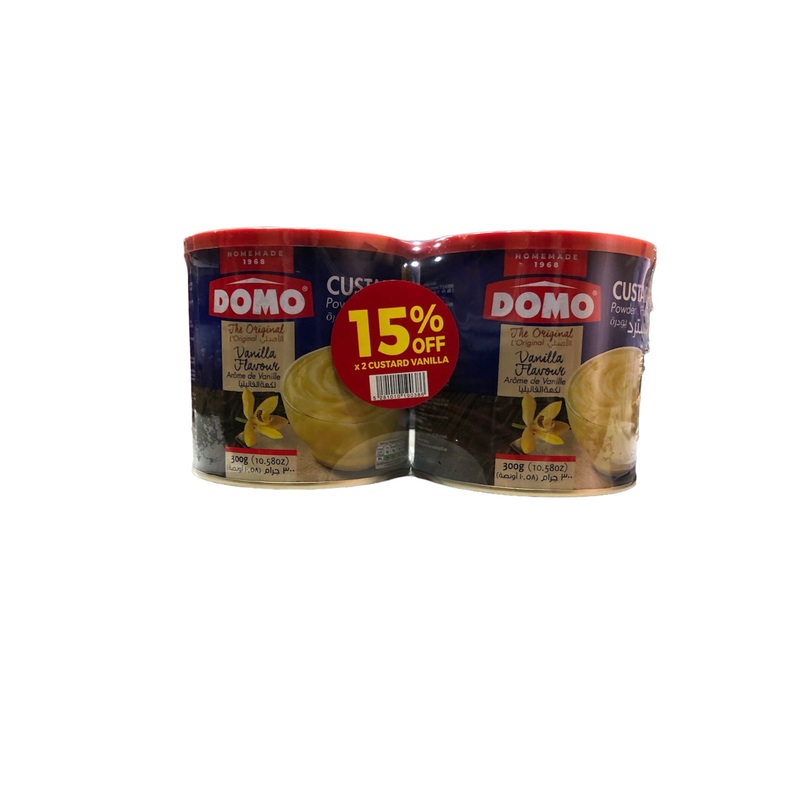 Domo Custard Powder Vanilla Flavour 300g*2