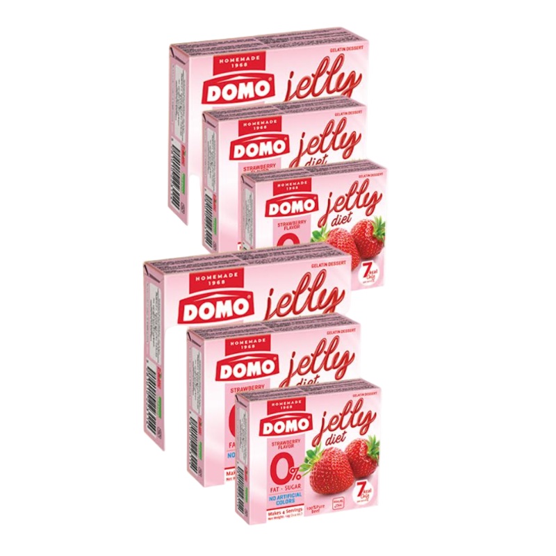 Domo Jelly Diet Strawberry Flavor 12GR 5+1 FREE | Domo In Lebanon