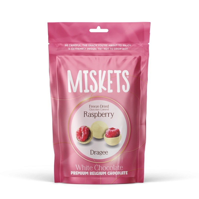 Miskets Freeze Dried Raspberry White Chocolate 80GR | Miskets In Lebanon