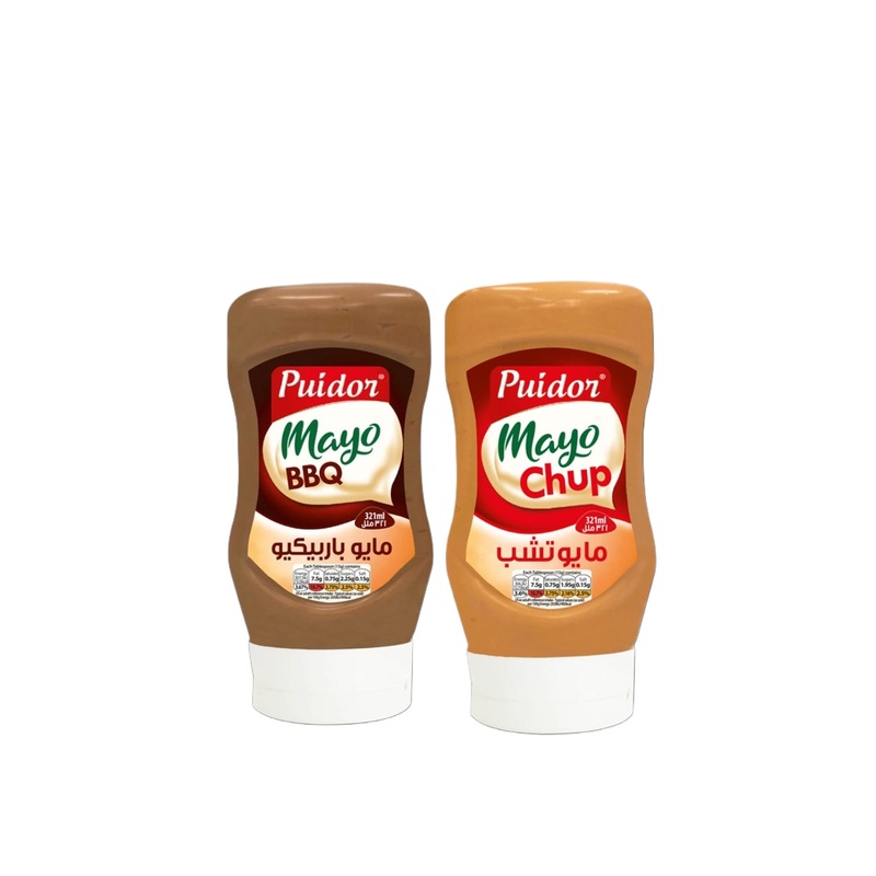 Puidor Mayo BBQ 321ml + Puidor Mayo Chup 321ml Free