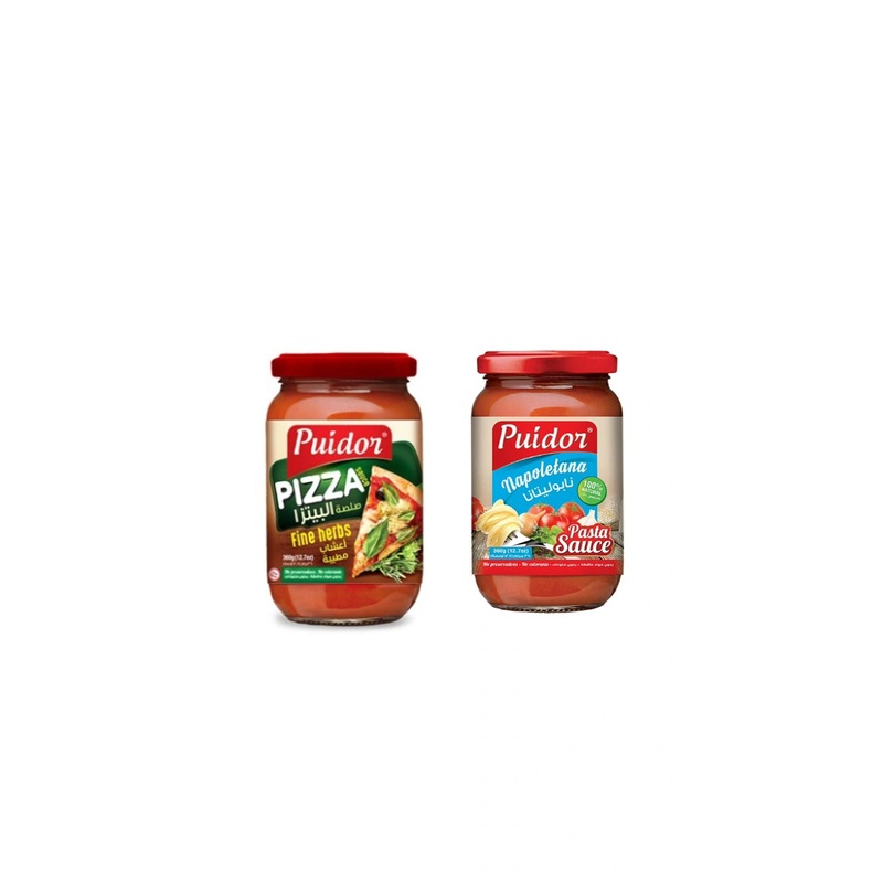 Puidor Pizza Fine Herbs 360g+ Pasta Napoletana 360g