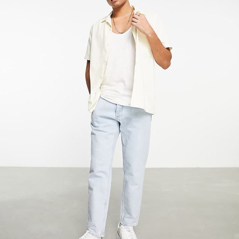 Topman Men’s Off-White Revere Cord Shirt ANF3366