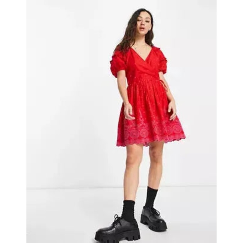 TopShop Women’s Red Dress ANF1301