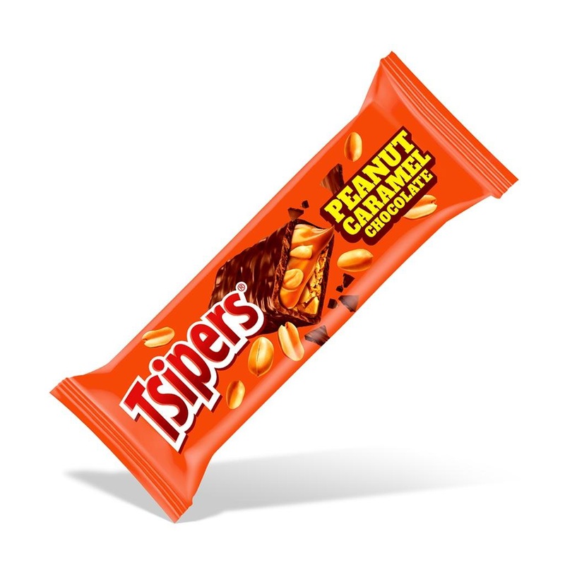 Tsipers Peanut Caramel Chocolate Cereal Bar 22GR | Tsipers In Lebanon