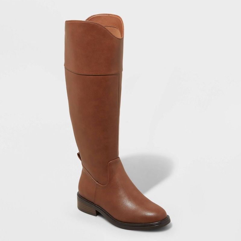 A New Day Women’s Brown Sienna Leather Tall Knee-high Riding Boots  |A New Day In Lebanon