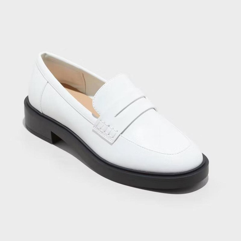 A New Day Women’s White Leather Casual Shoes | A New Day In Lebanon
