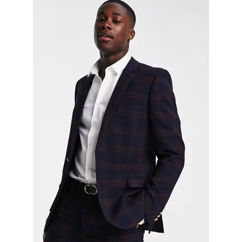 Asos Design Men’s Burgundy Blazer ANF2136