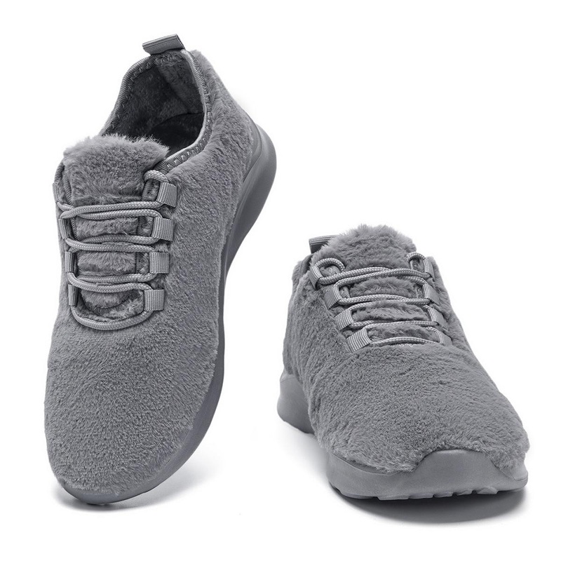 Damyoun Women’s Dark Grey Winter Lightweight Sport Cotton Sneaker | Damyoun In Lebanon