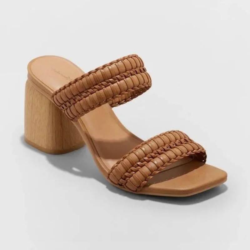 Universal Thread Women’s Light Brown Nikola Mule Heeled Sandals |Universal Thread In Lebanon