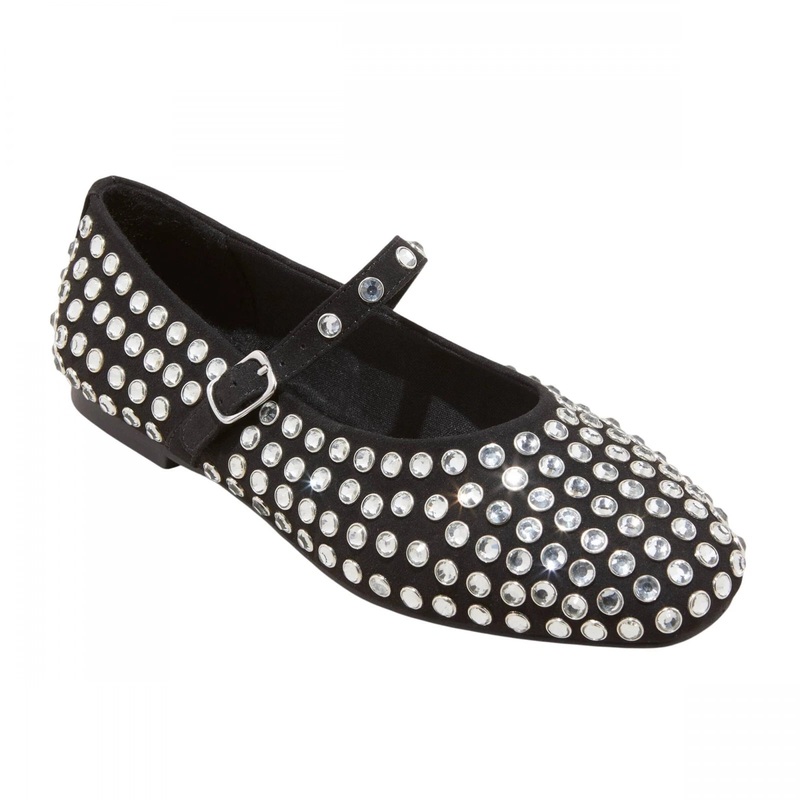 A New Day Women’s Black Issa Rhinestone Mary Jane Ballet Flats Casual Shoes  |A New Day In Lebanon