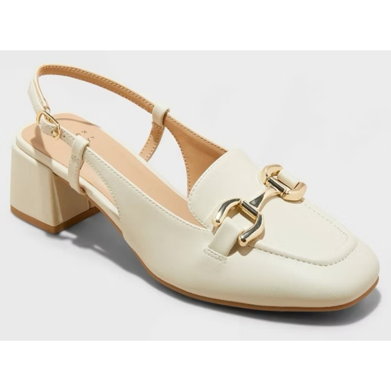 A New Day Women’s Off White Justina Slingback Heels | A New Day In Lebanon