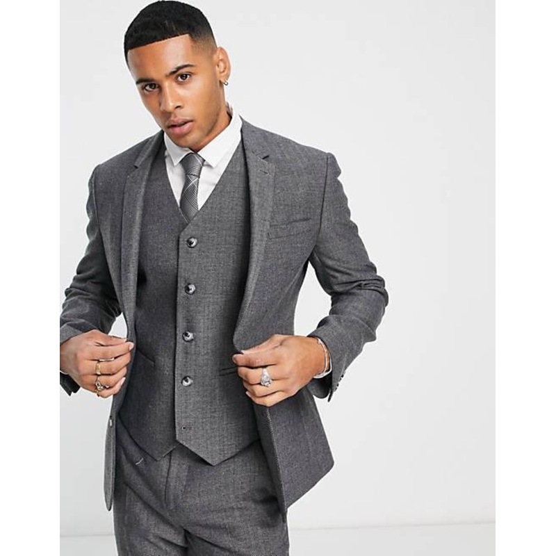 ASOS DESIGN  Men’s Anthracite Blazer 101130141 AMFJ119 SHR