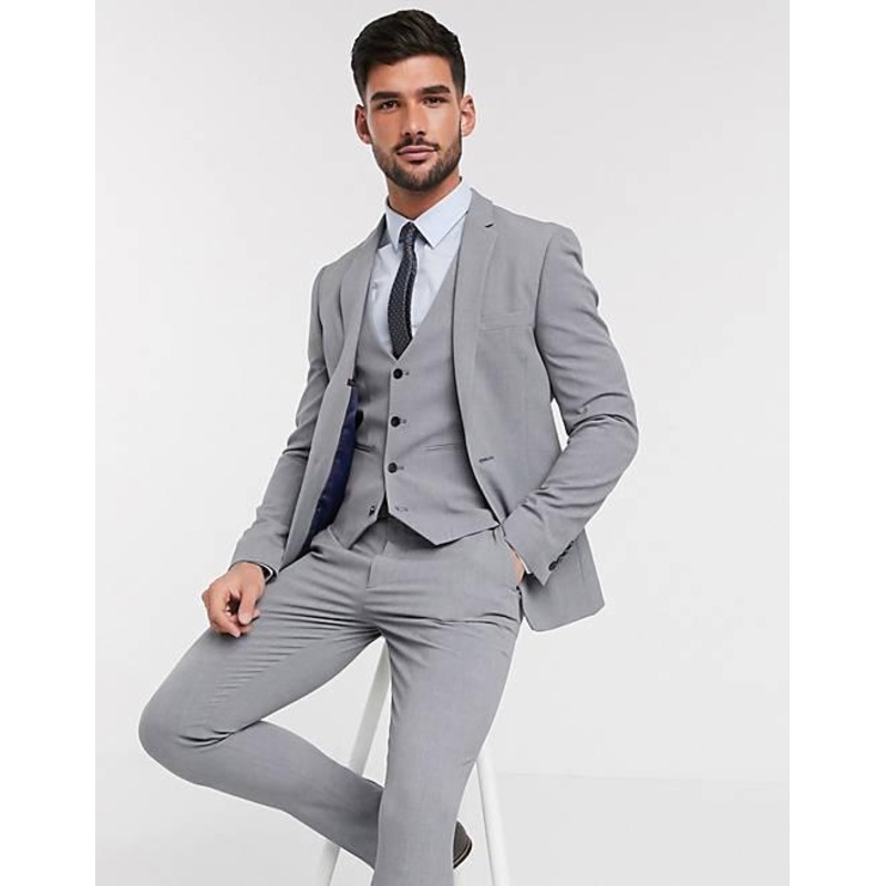 ASOS DESIGN  Men’s Gray Blazer 100685326 AMFJ118 sh6