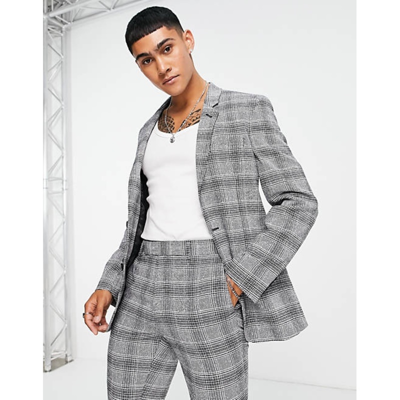ASOS DESIGN  Men’s Gray Blazer 102178381 AMFJ111 R16