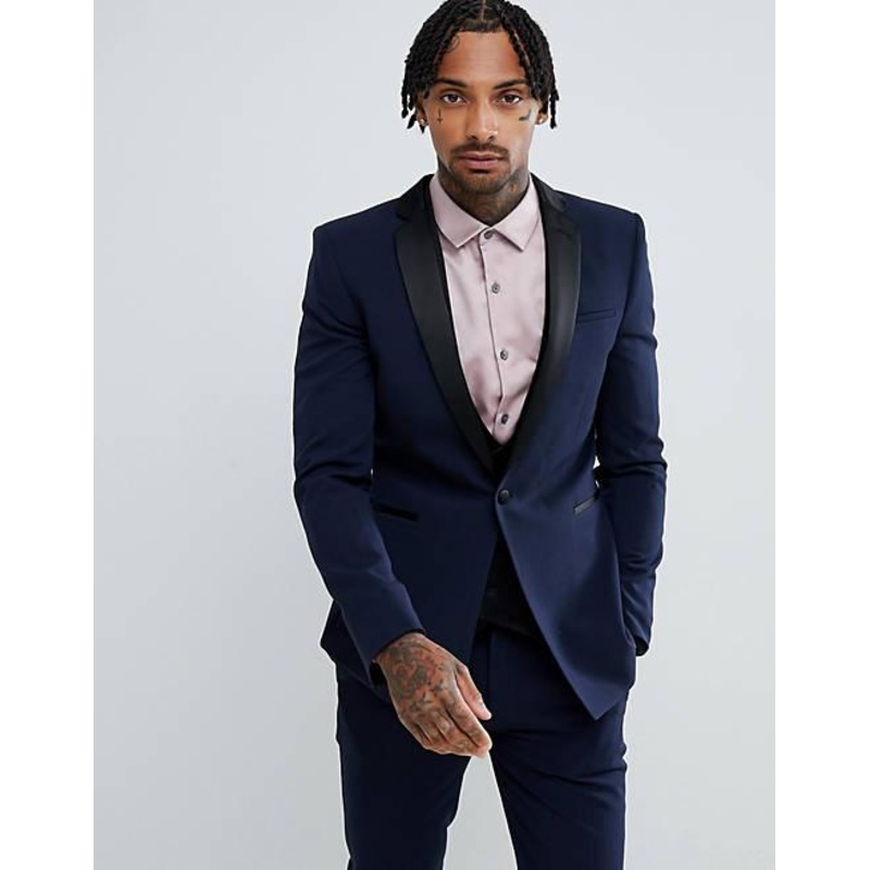 ASOS DESIGN  Men’s Navy Blue Blazer 100113137 AMFJ162