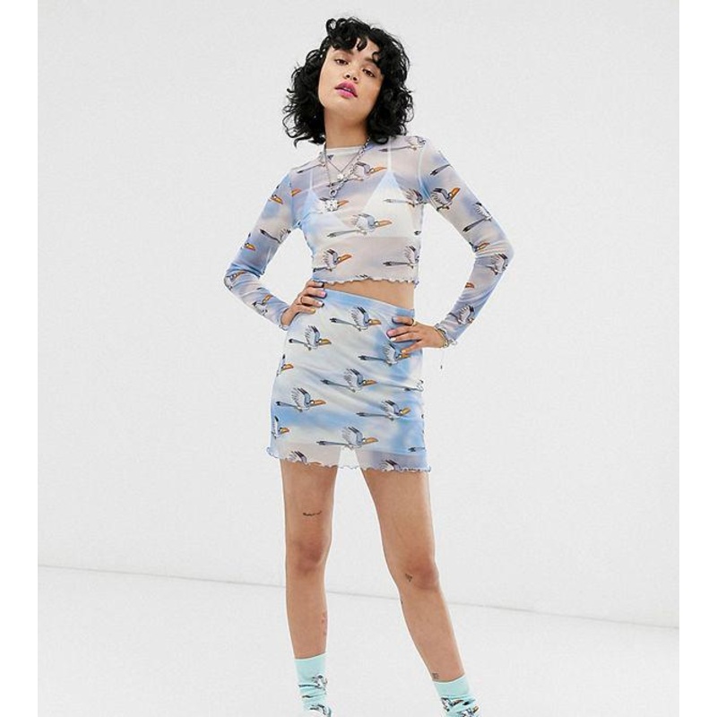 Asos Design Women’s Blue Skirt ANF2423