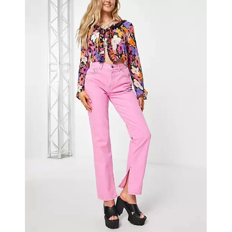 Asos Design Women’s Pink Jeans ANF1435