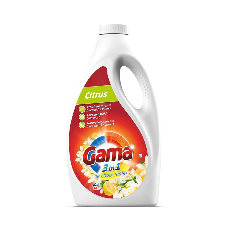 Gama Laundry Gel Citrus 3in1 2.2L | Gama In Lebanon