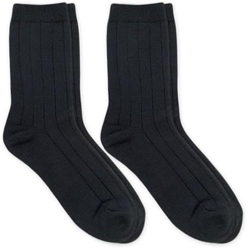 Jefferies Socks Boy’s Black Pack Of 2 Pair Socks AMZ231