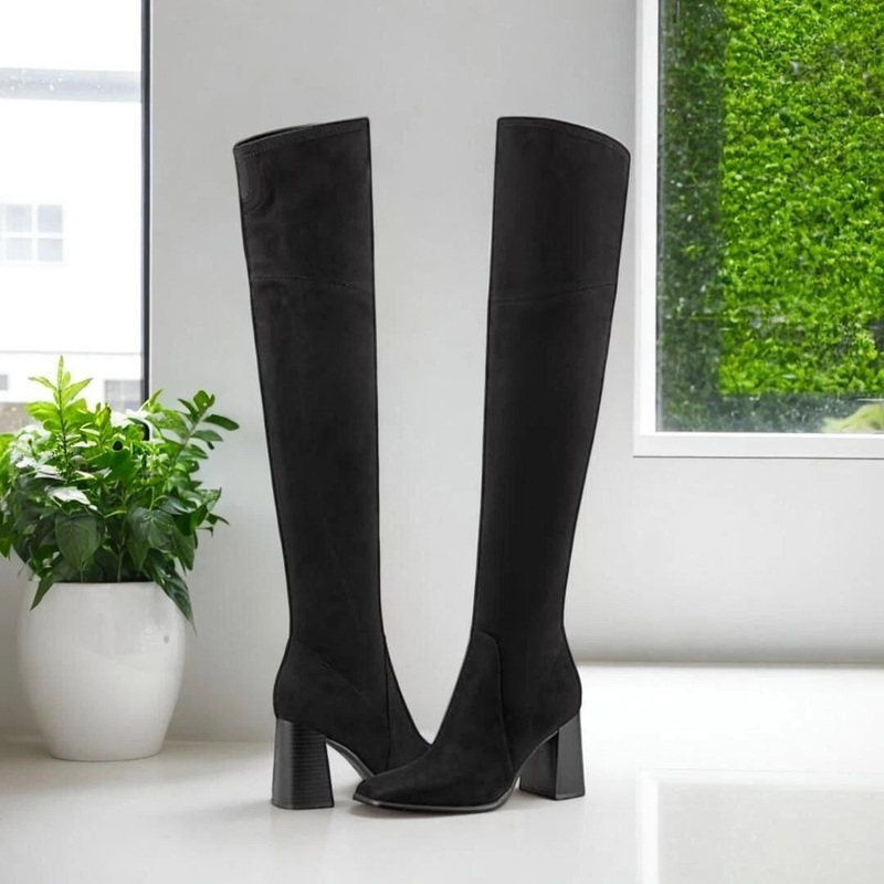 Nine West Women’s Black Suede Begone2 Boots | Nine West In Lebanon