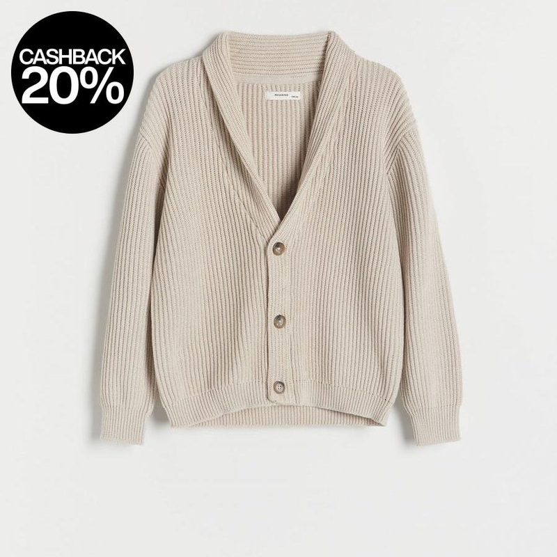 Reserved Boy’s Beige Knitted Cardigan | Reserved In Lebanon