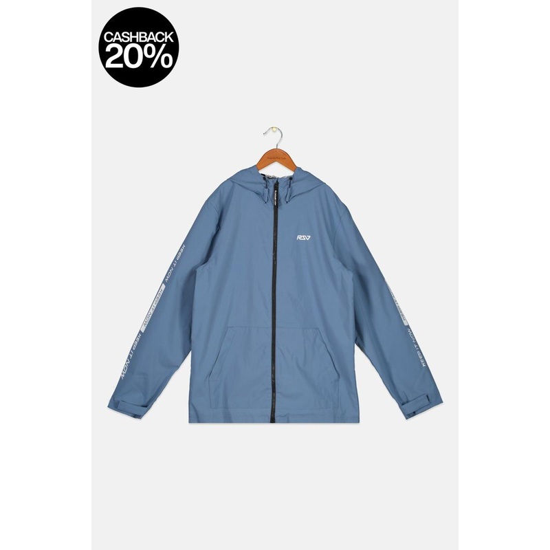 Reserved Boy’s Blue Hooded Brand Logo Jacket | Reserved In Lebanon