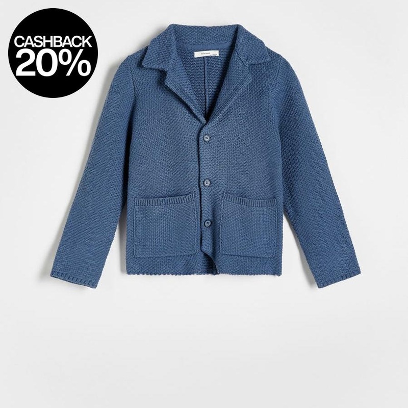 Reserved Boy’s Blue Knitted Cardigan | Reserved In Lebanon