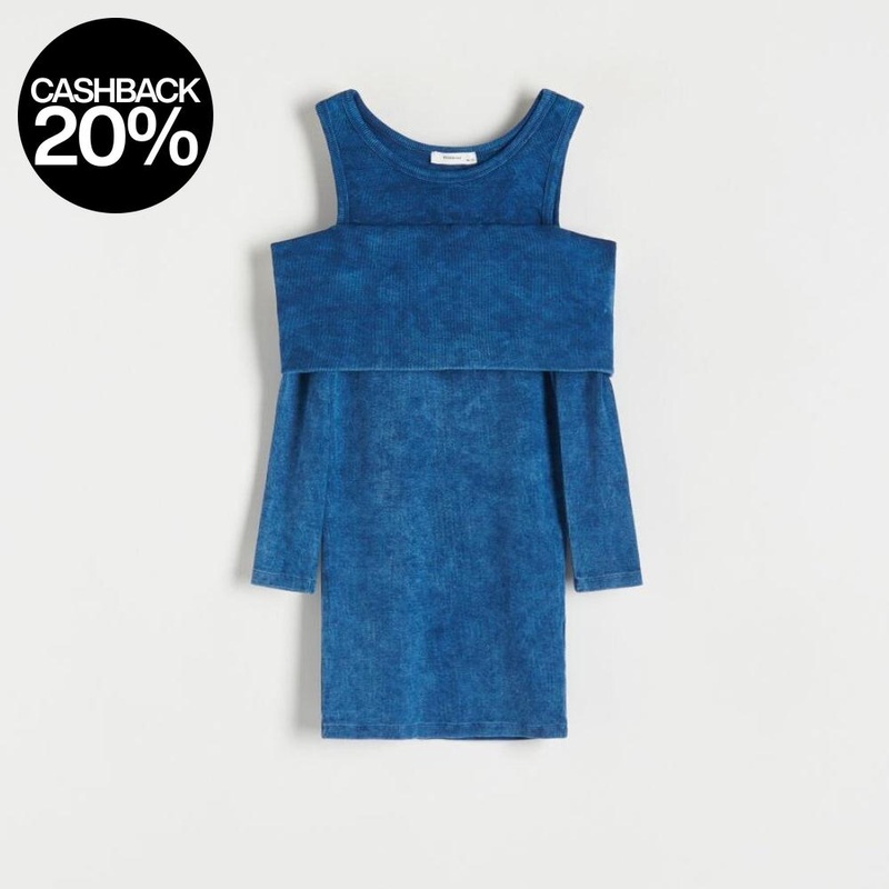 Reserved Girl’s Blue Wash Effect Dress | Reserved In Lebanon
