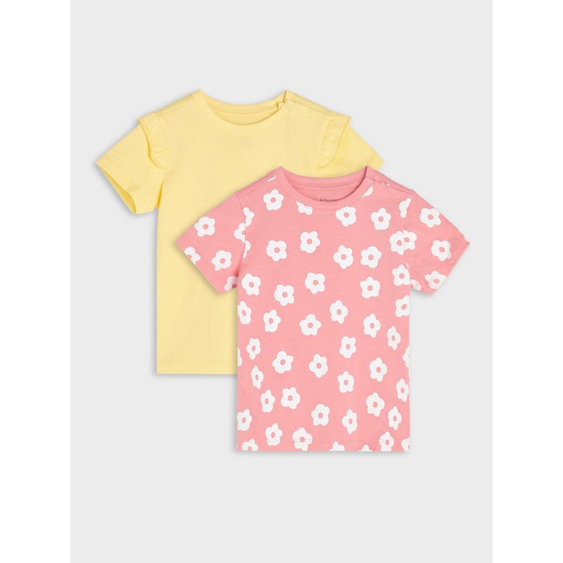 Sinsay Baby Girl’s Pink & Yellow 2-Pack T-Shirts | Sinsay In Lebanon