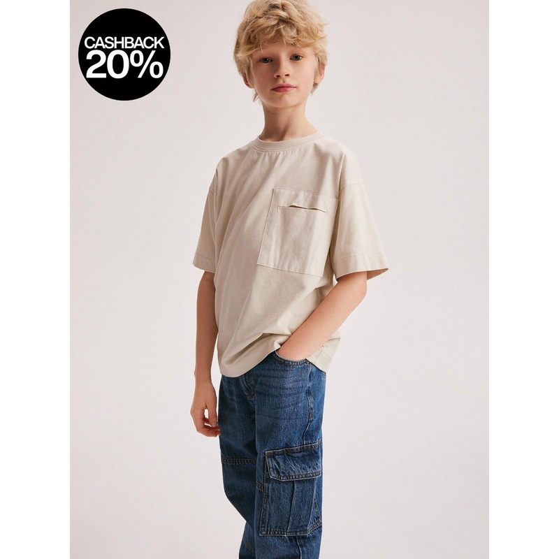 Reserved Boy’s Blue Regular cargo jeans | Reserved In Lebanon