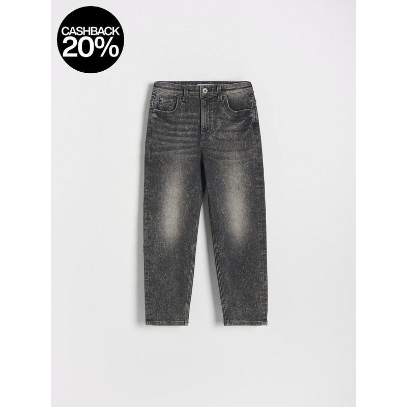 Reserved Boy’s Dark Grey Elastic Wide Leg Jeans | Reserved In Lebanon